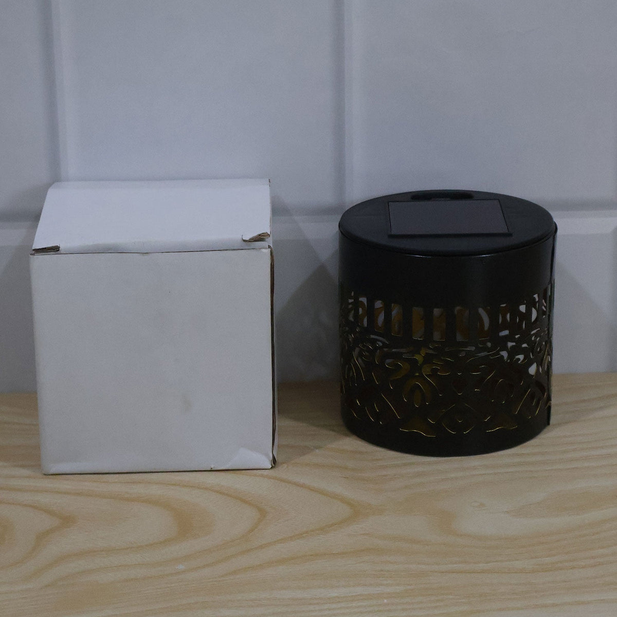 Solar LED mandala lamp actual product